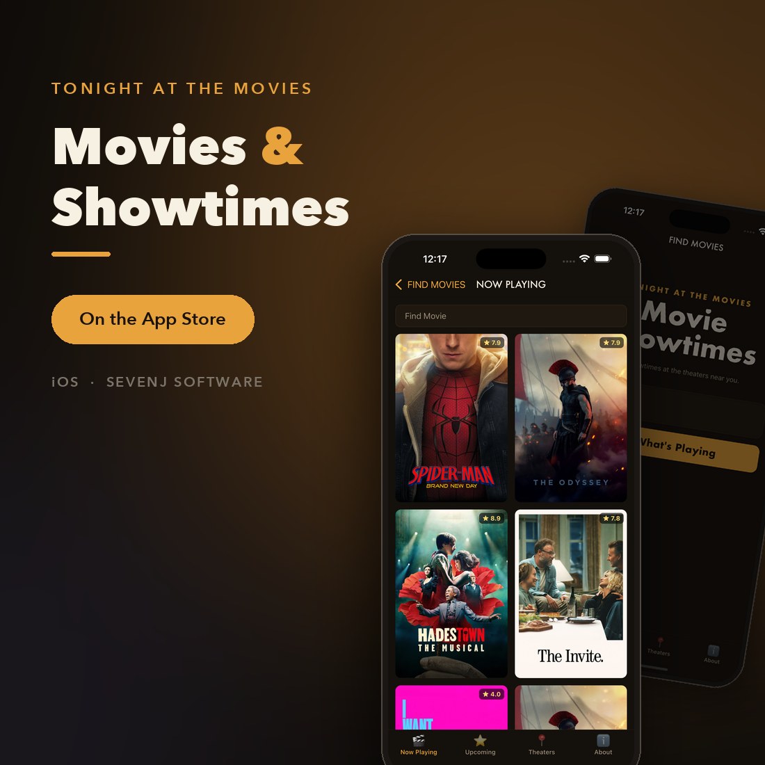 Movies & Showtimes, the iOS app built by SevenJ